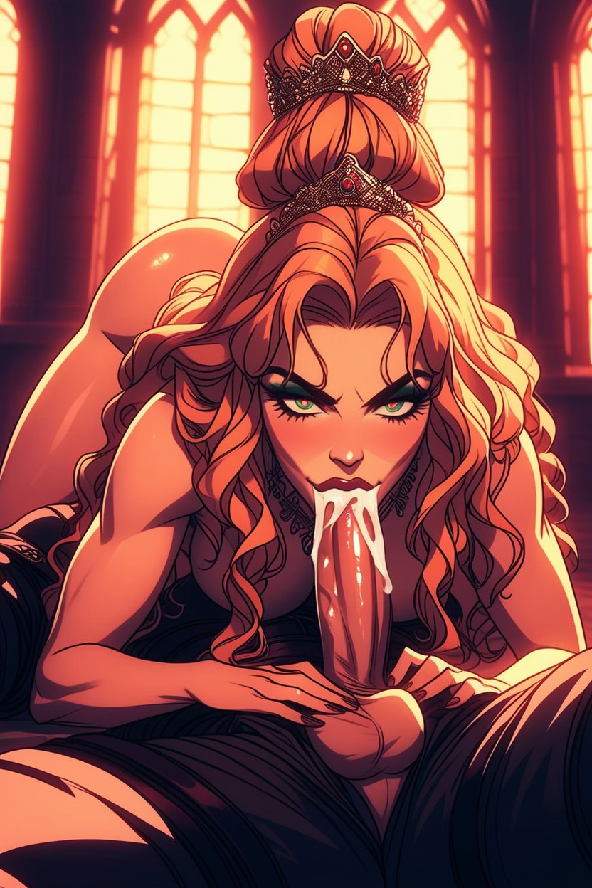 Ville Européenne, Armure, Bimbo Porno IA Hentai