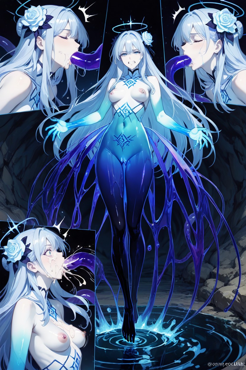 Bare Shoulders, Volumetric And Spatial Consistency, Masterfully Merged Backgrounds Porno IA Hentai