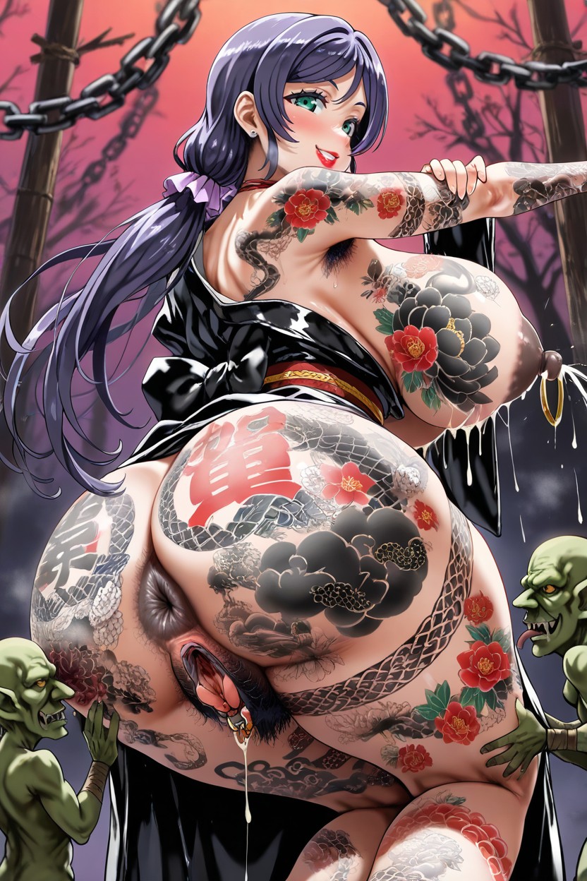 Excessive Ptosis Breasts, Dark Anus, Tojo Nozomi From Love Live AI黃漫