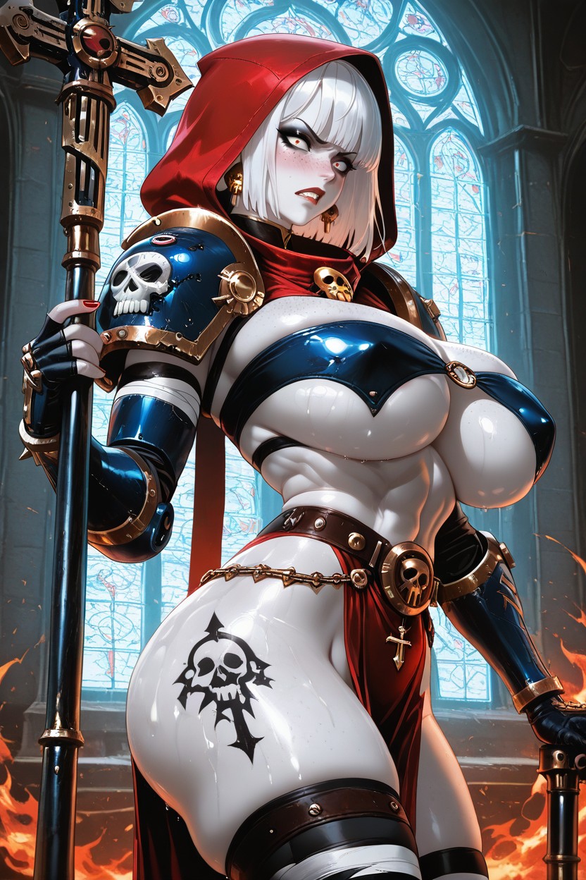 Side View, Church, Dynamic Pose Porno IA Hentai