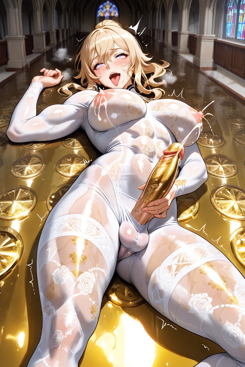 Tumbada, Crawling, Muscular Thighs Hentai IA