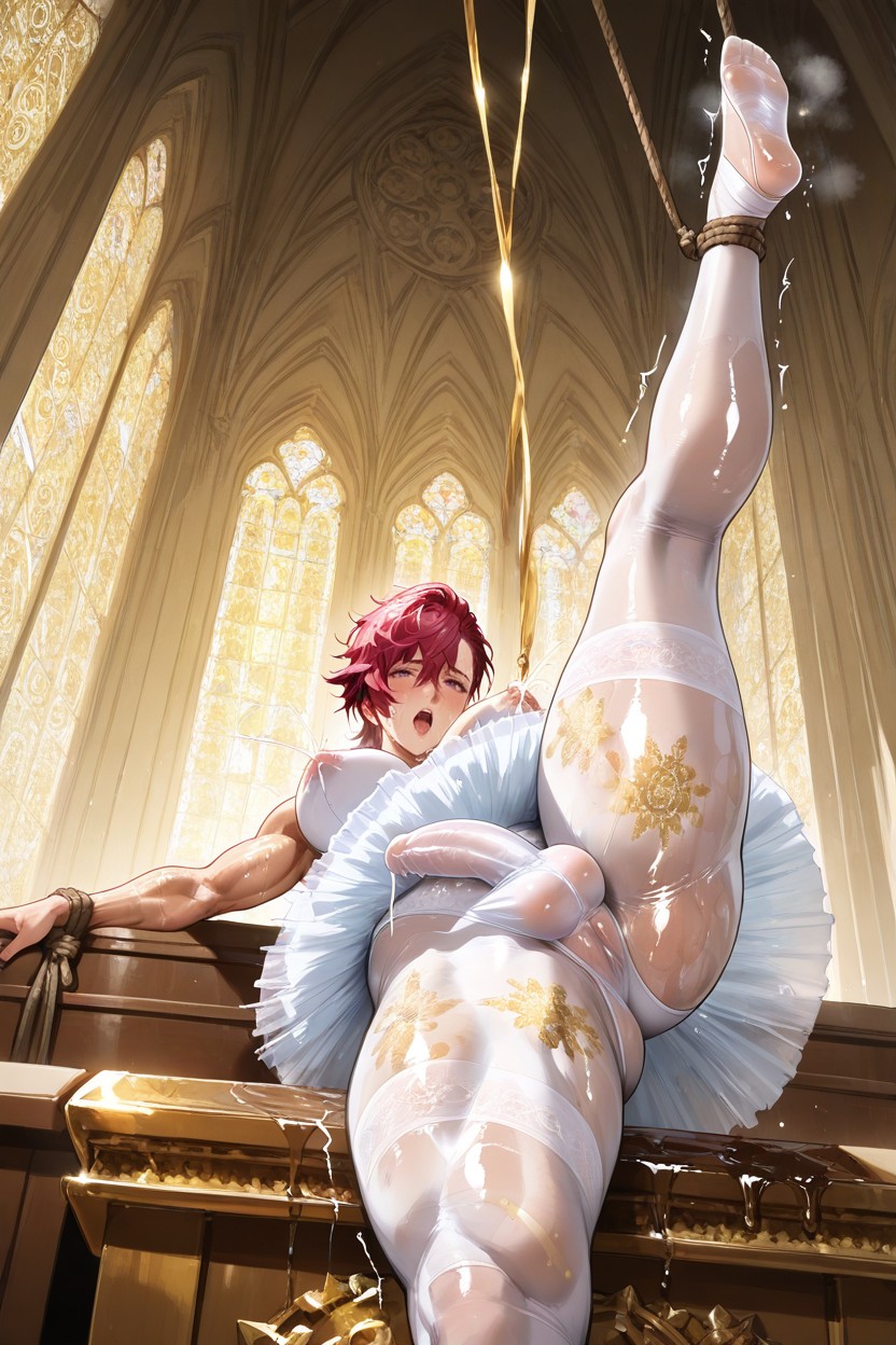 Glistening Soles, Laying On Altar, Highly Detailed Hentai IA