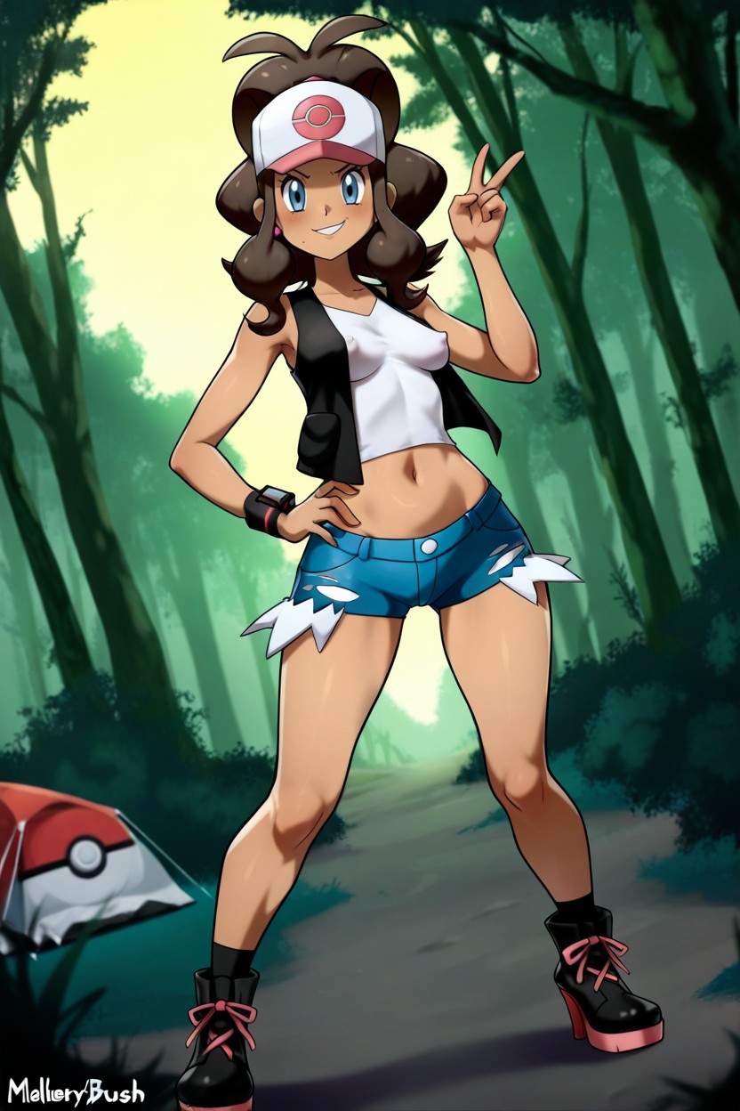 Erect Nipples Under Clothing, Petit, Cinemático Hentai IA
