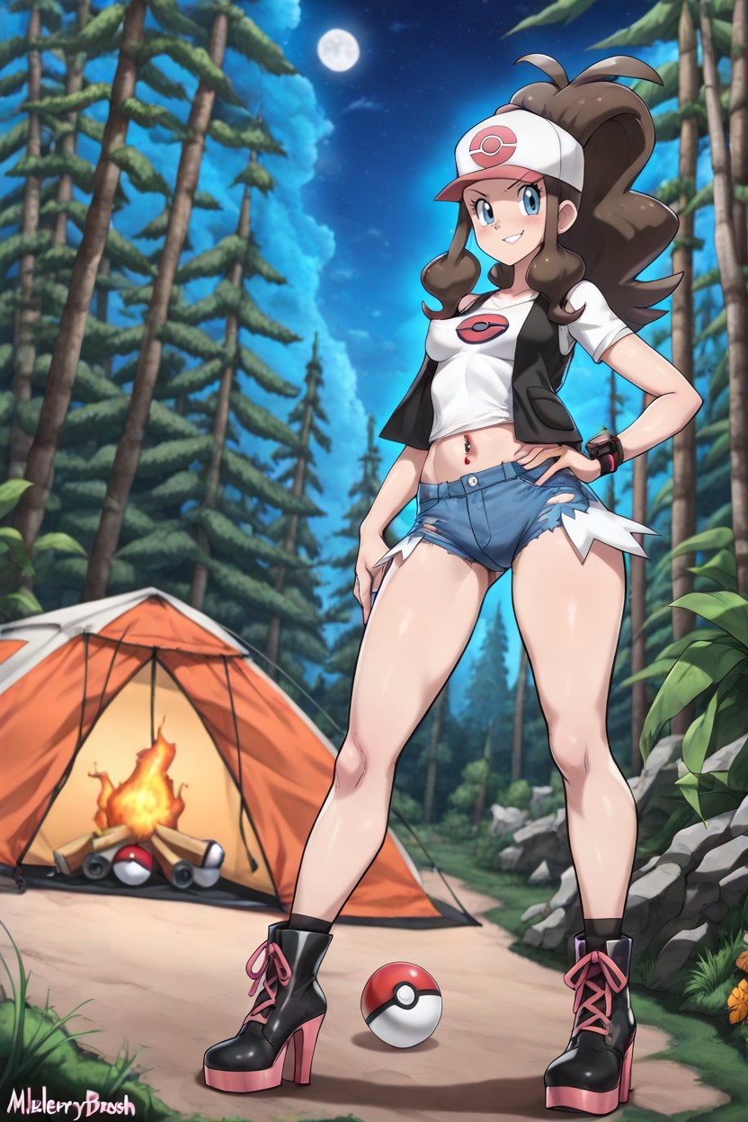 Standing, High Heel Boots, Platform Heels Hentai IA