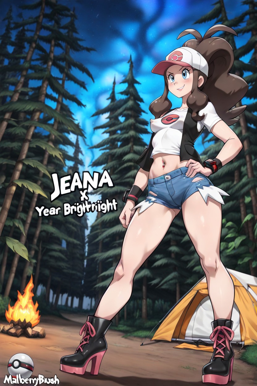 Vest, Pokémon Style, Pokeballs Hentai IA