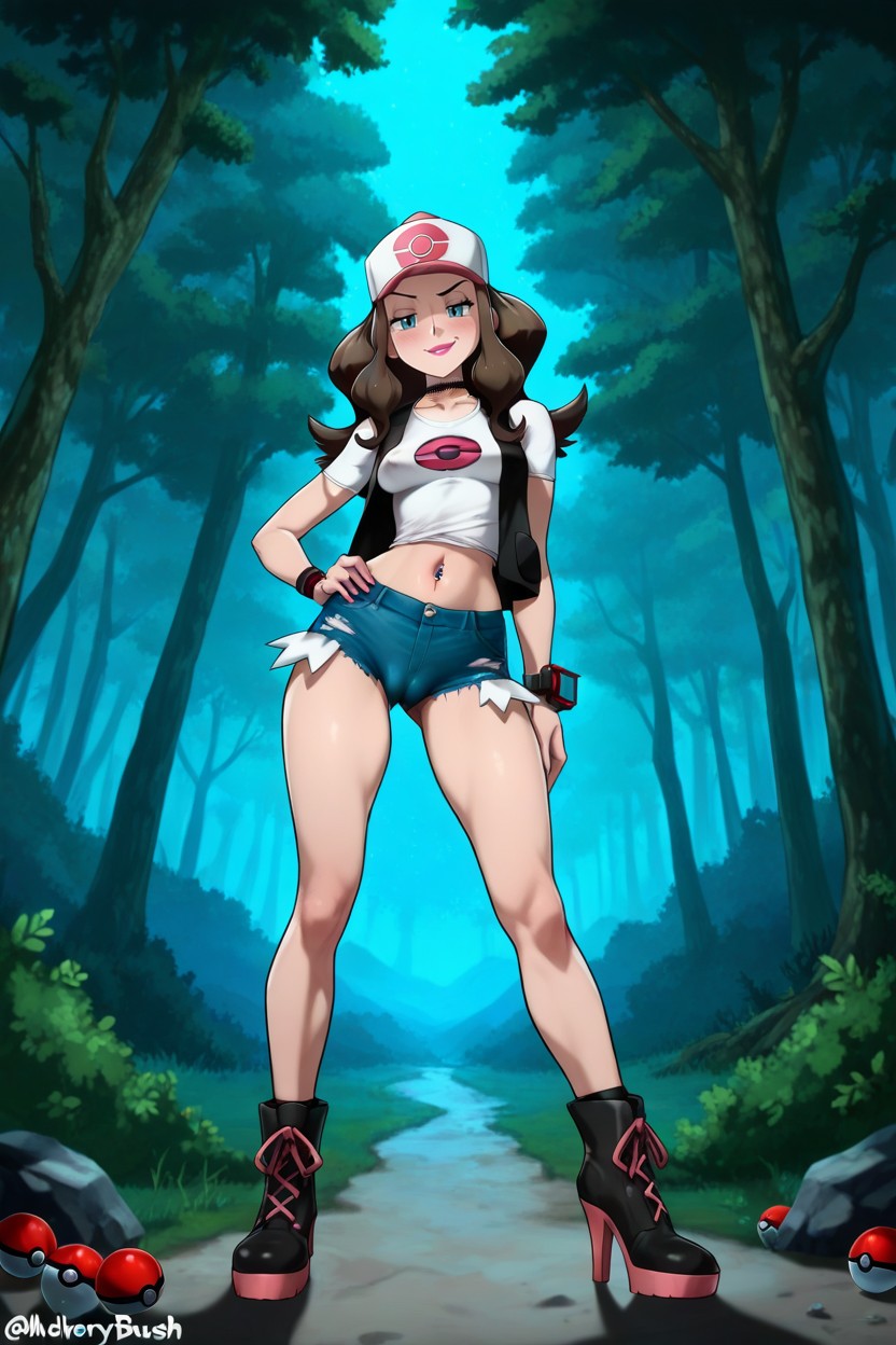 Xs Anime Body, Lifted T-shirt, Perfect Thigh Gap Hentai IA