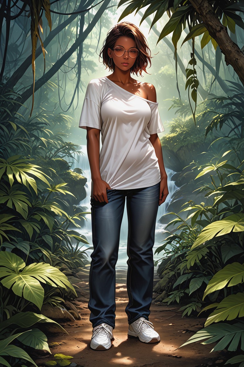 Corto, Brown Hair, Uneven Forest Floor Hentai IA