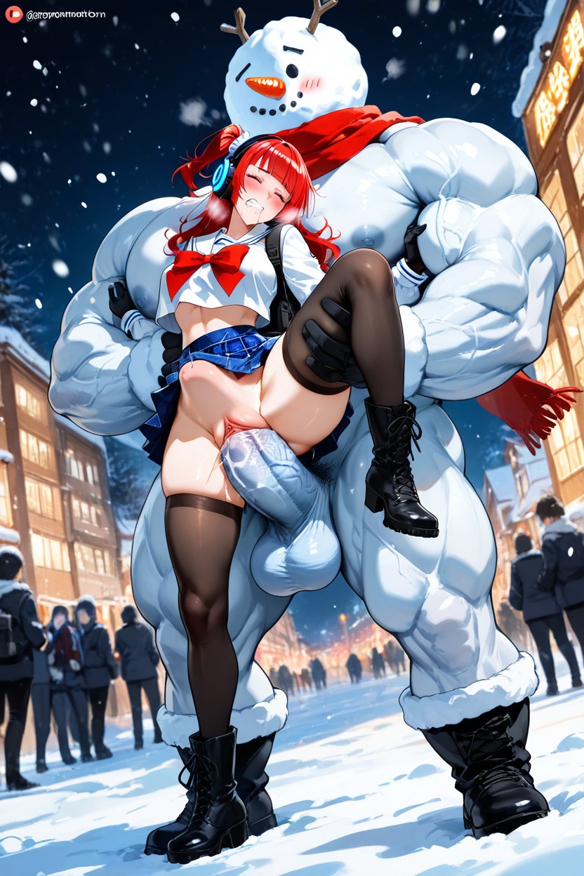 One Side Up, High Resolution, Two People Hentai IA