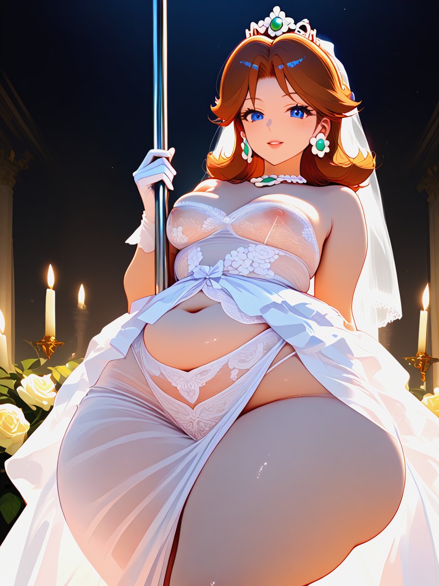 Flexible, Thick, Fishnet Dress Hentai IA