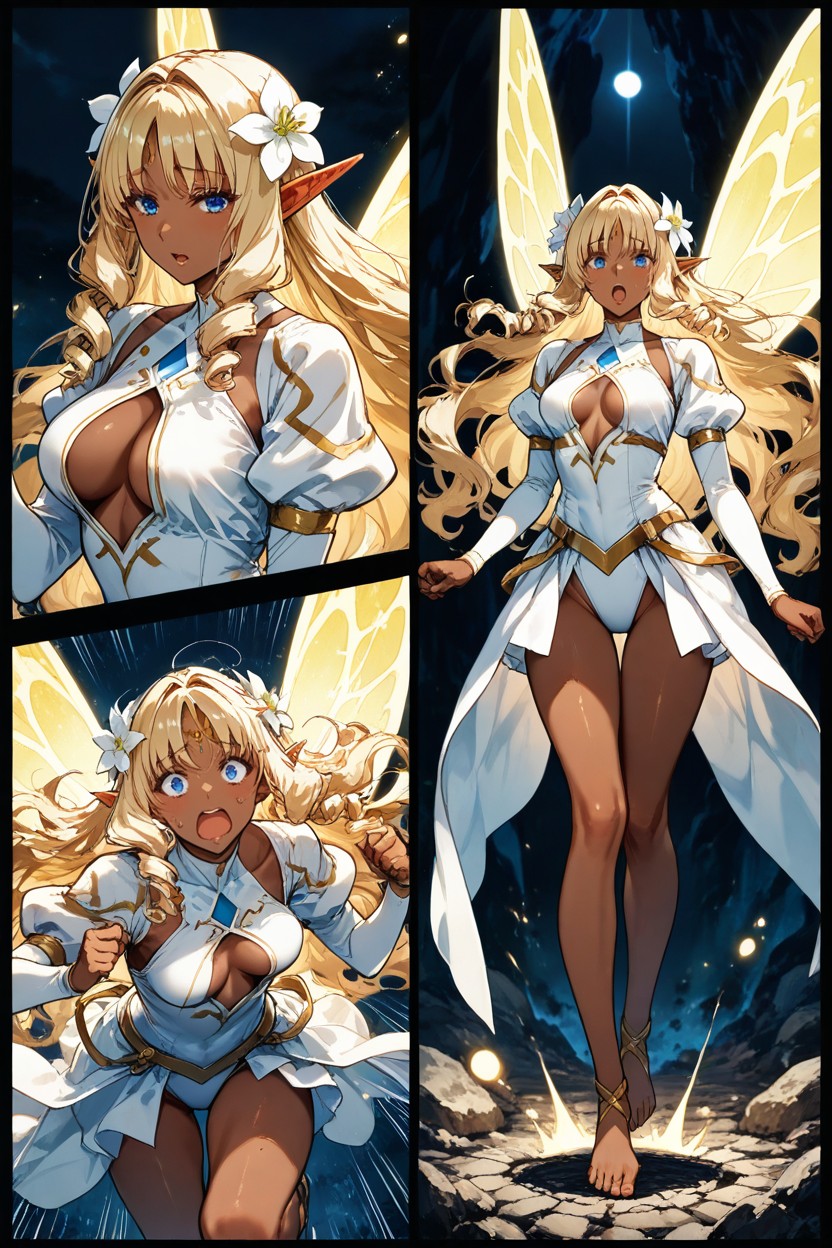 Hyper Reduced Thickness Ribcage And Thigh, Blue Eyes, Soft Reflexion Hentai AI Porn