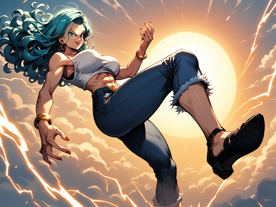 Aura, Flying In Forward Motion, Bracelets Hentai AI Porn