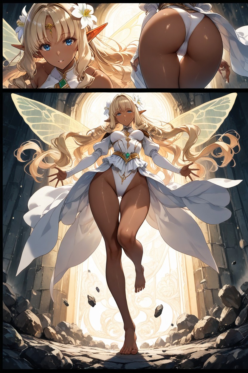 Hyper Reduced Thickness Ribcage And Thigh, Flying Positions, Fairy Wings Hentai AI Porn