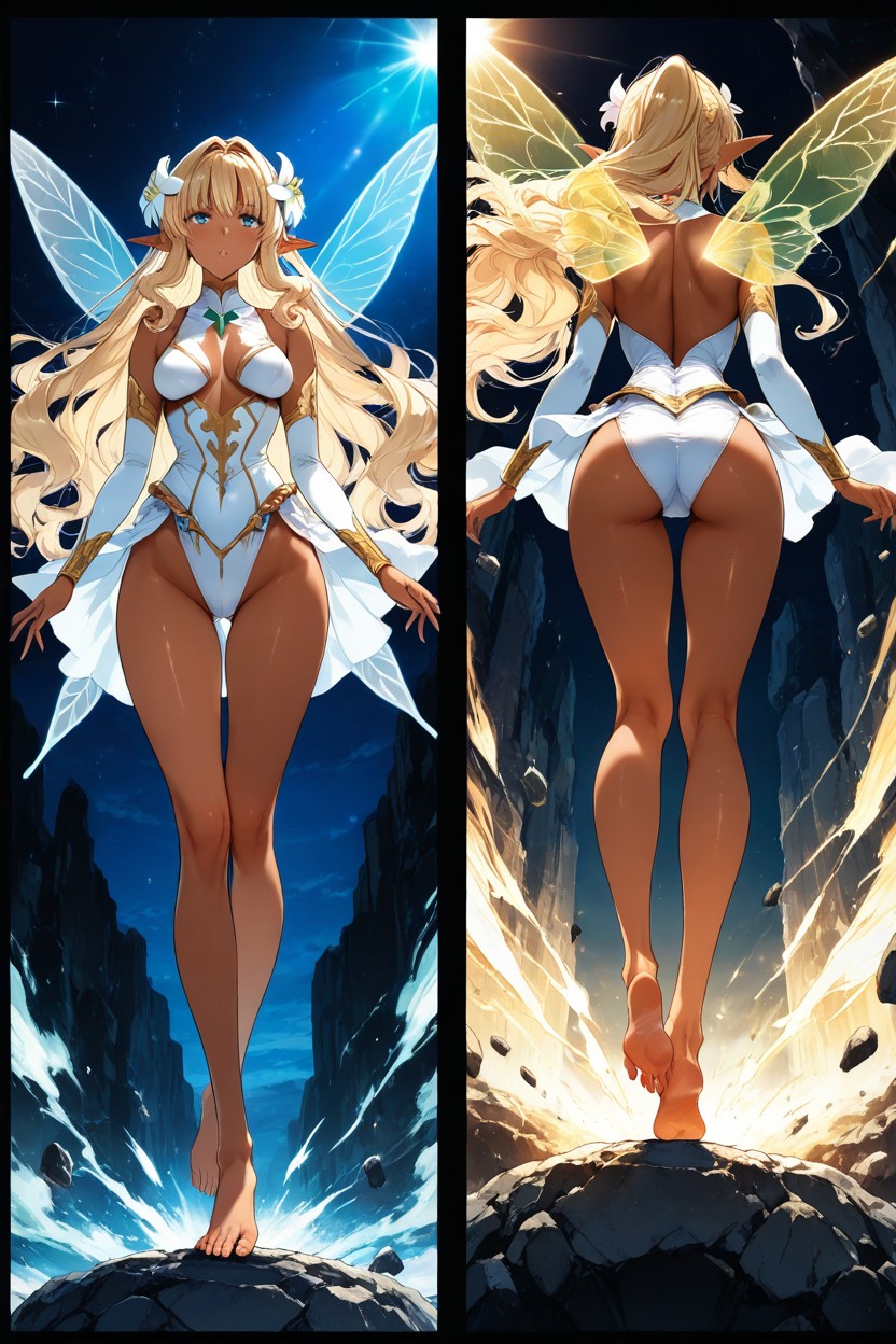 Masterfully Smooth And Refine Faces, Smooth Knees, Irregular Black Borders Views Hentai AI Porn