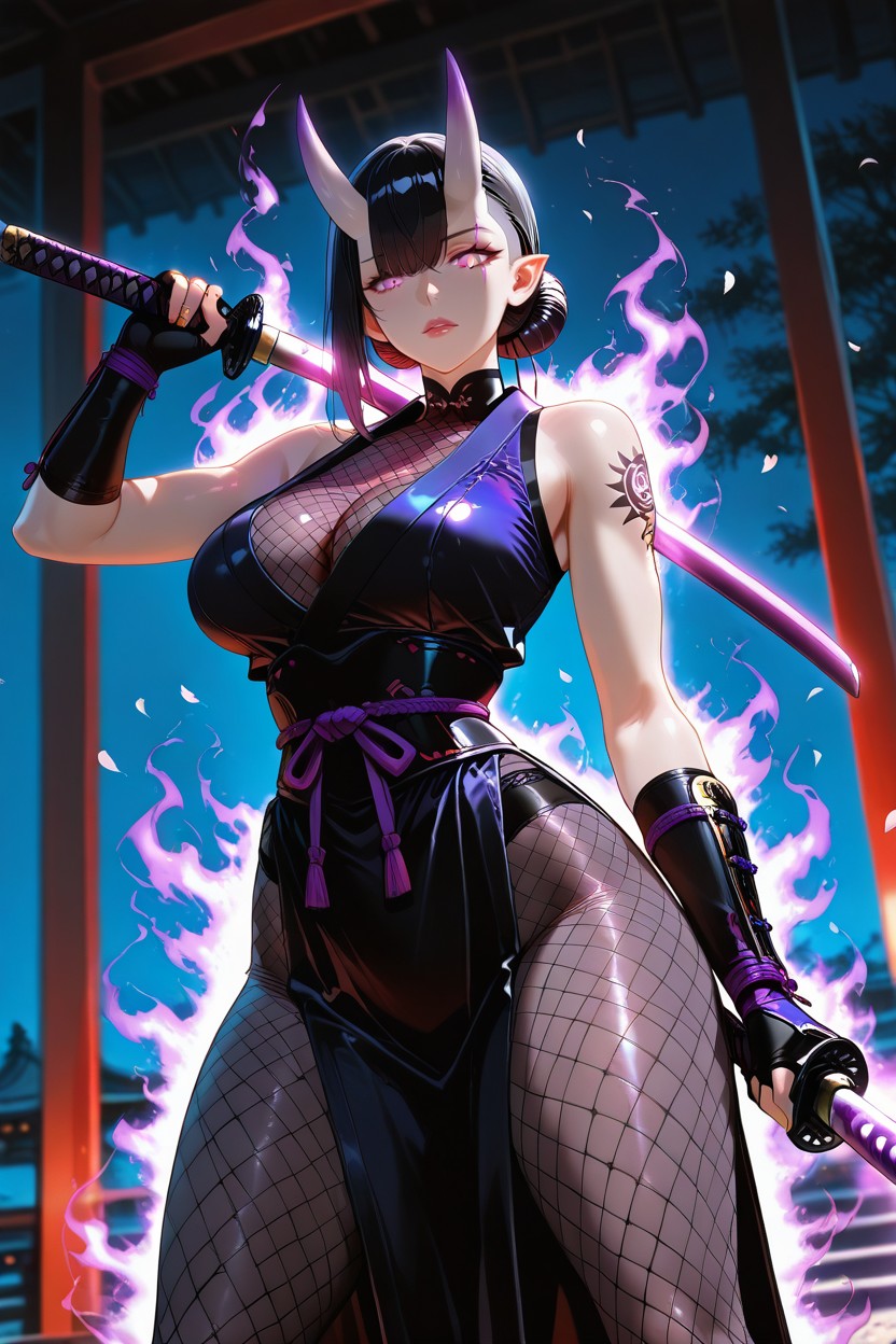 Standing With Open Legs, Athletic Body, Looking At The Viewer Hentai AI Porn