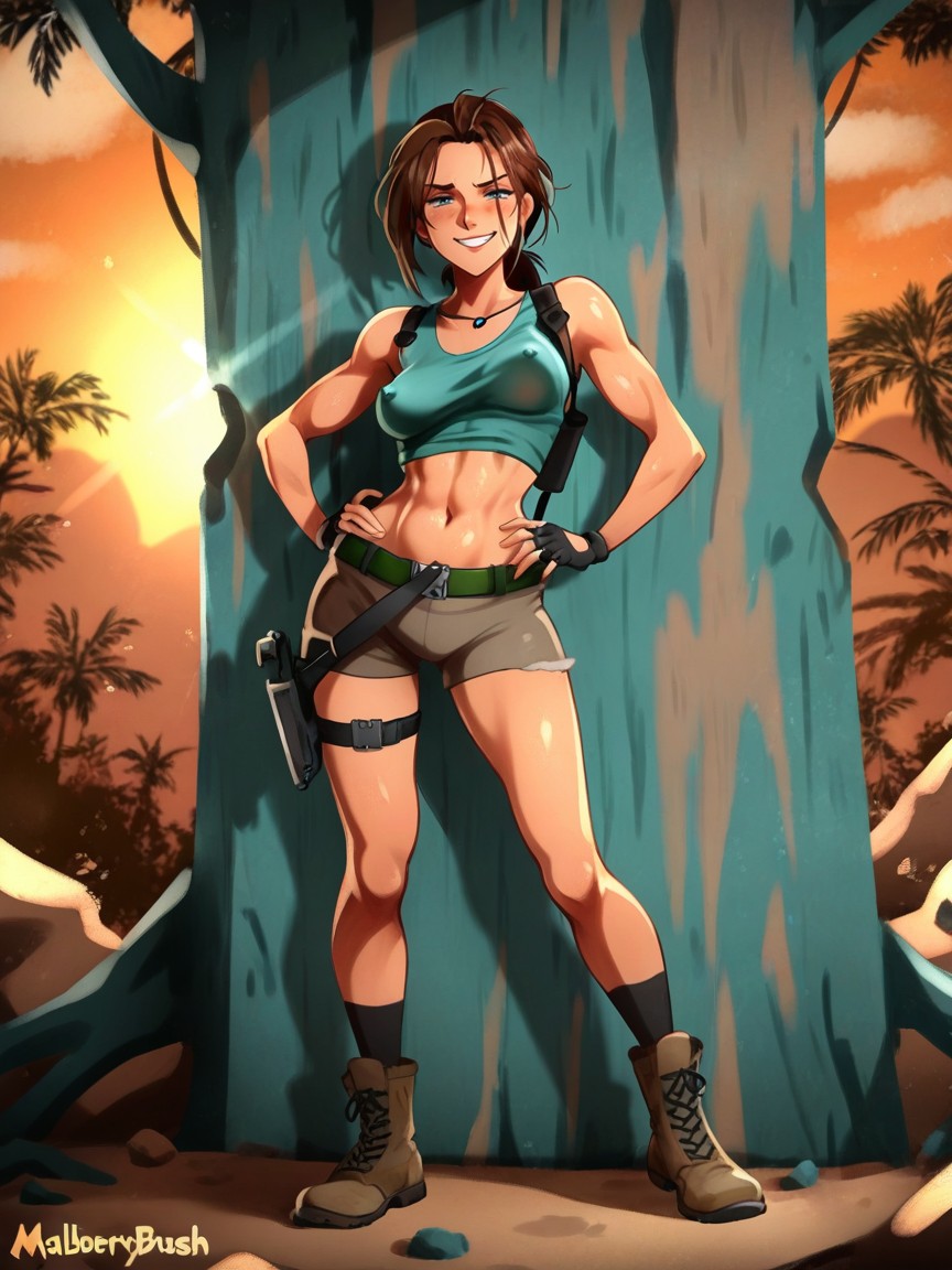Khyle Artstyle, Fingerless Gloves, American Hentai AI Porn