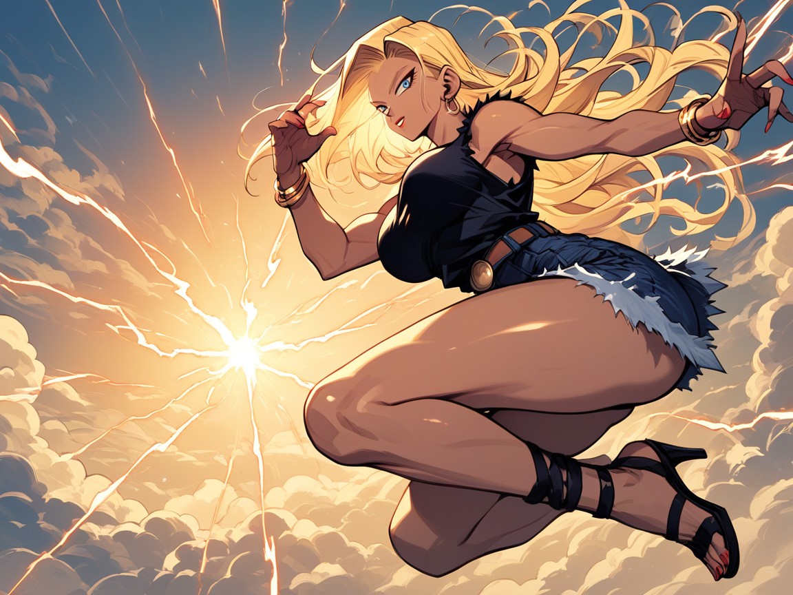 Ultra Detailed, Emitting Energy And Power, Large Breast Hentai AI Porn