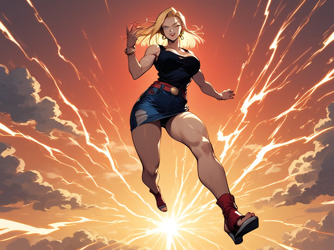 Sunny, Emitting Energy And Power, Powering Up Hentai AI Porn