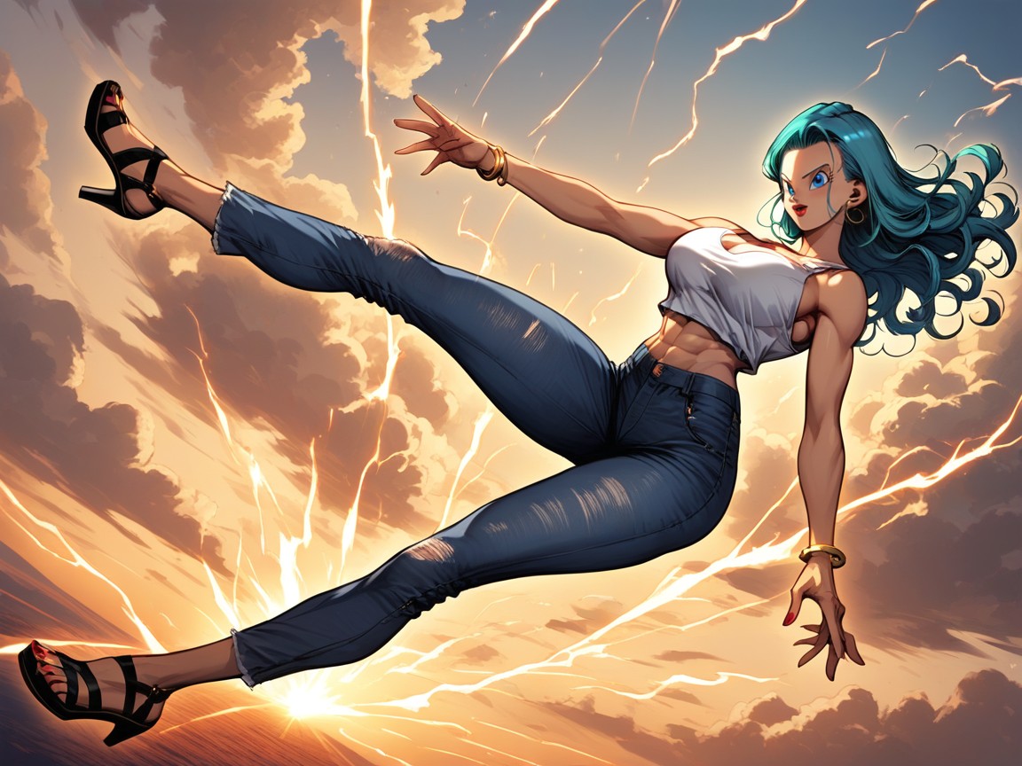 Detailed Hair, 30+, Emitting Energy And Power Hentai AI Porn