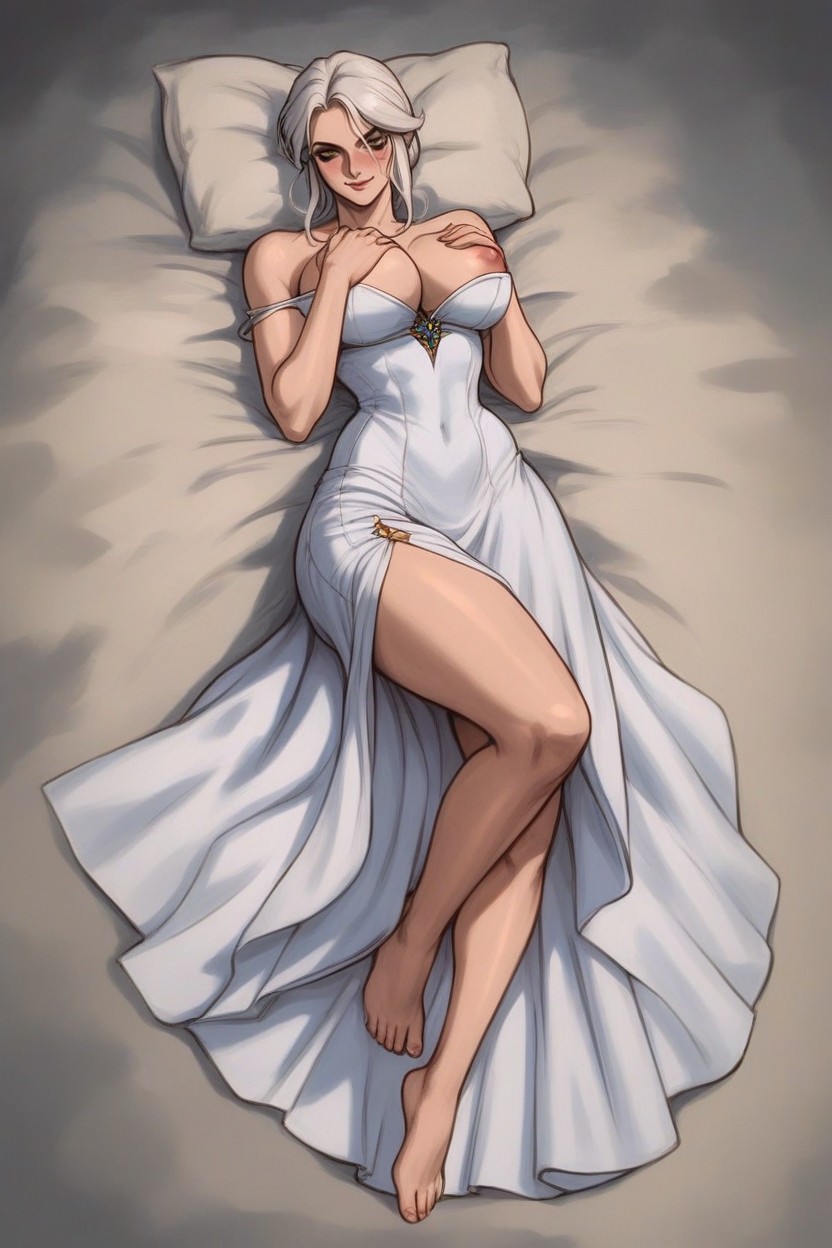 Ciri, Curvy Body, Dress Only Hentai AI Porn