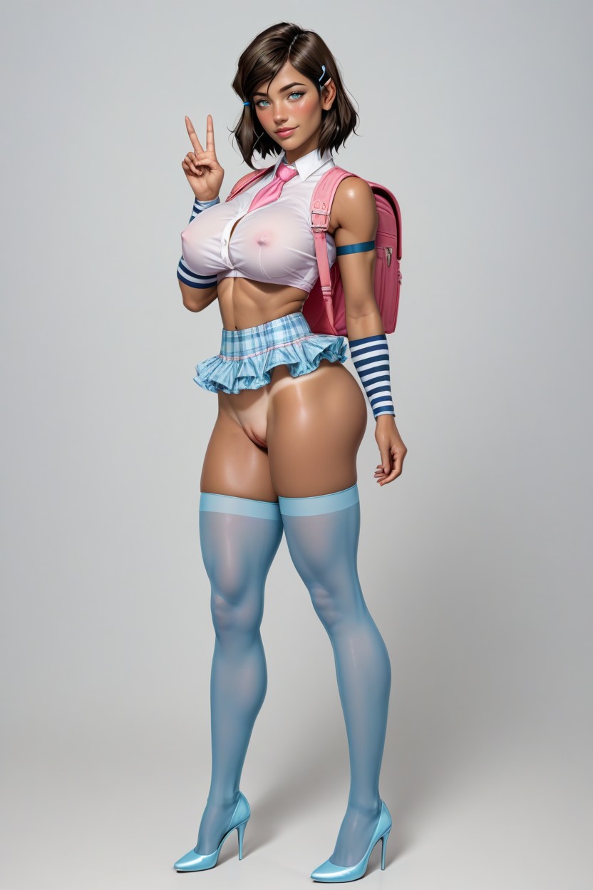 Hair Clips, Extra Detail In Eyes, Professional Morning Light Hentai AI Porn