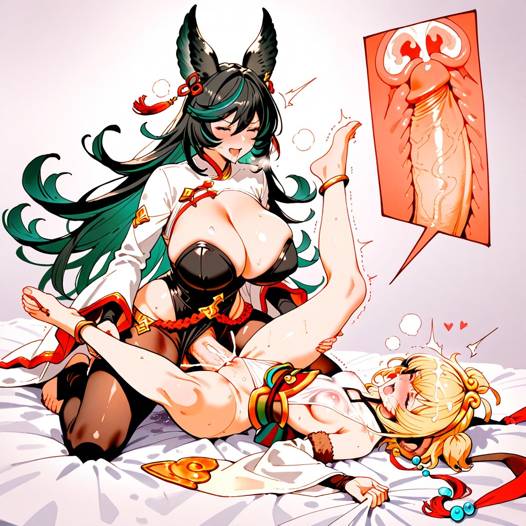 Futanari On Female, Open Clothes, Payila From Granblue Fantasy Hentai AI Porn