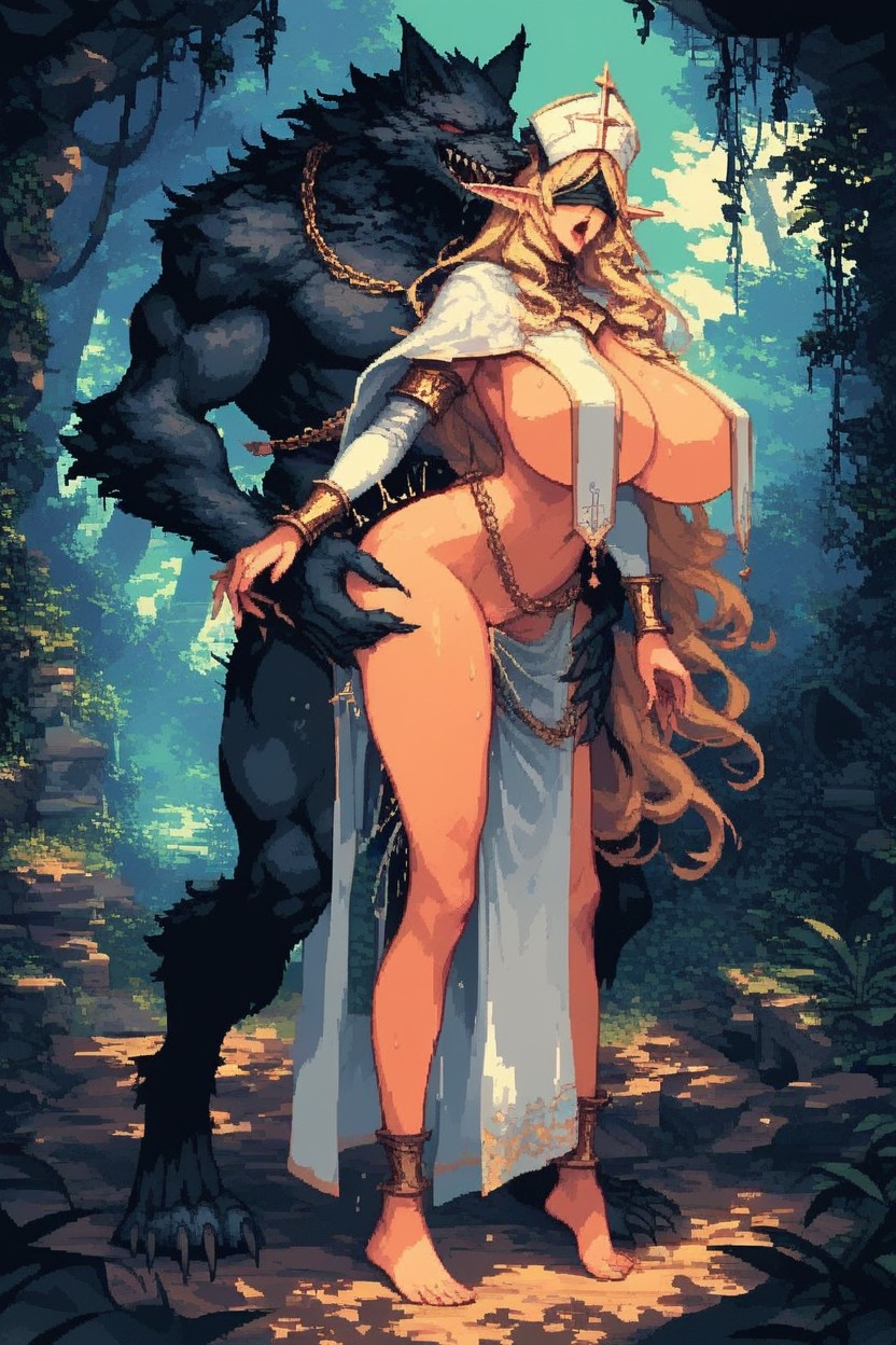 Massive Breasts, Neck, Sex From Behind Hentai AI Porn