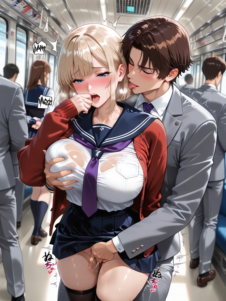 Gray Blazer, Japanese Sex Sound Effect, Breathing Loud Hentai AI Porn