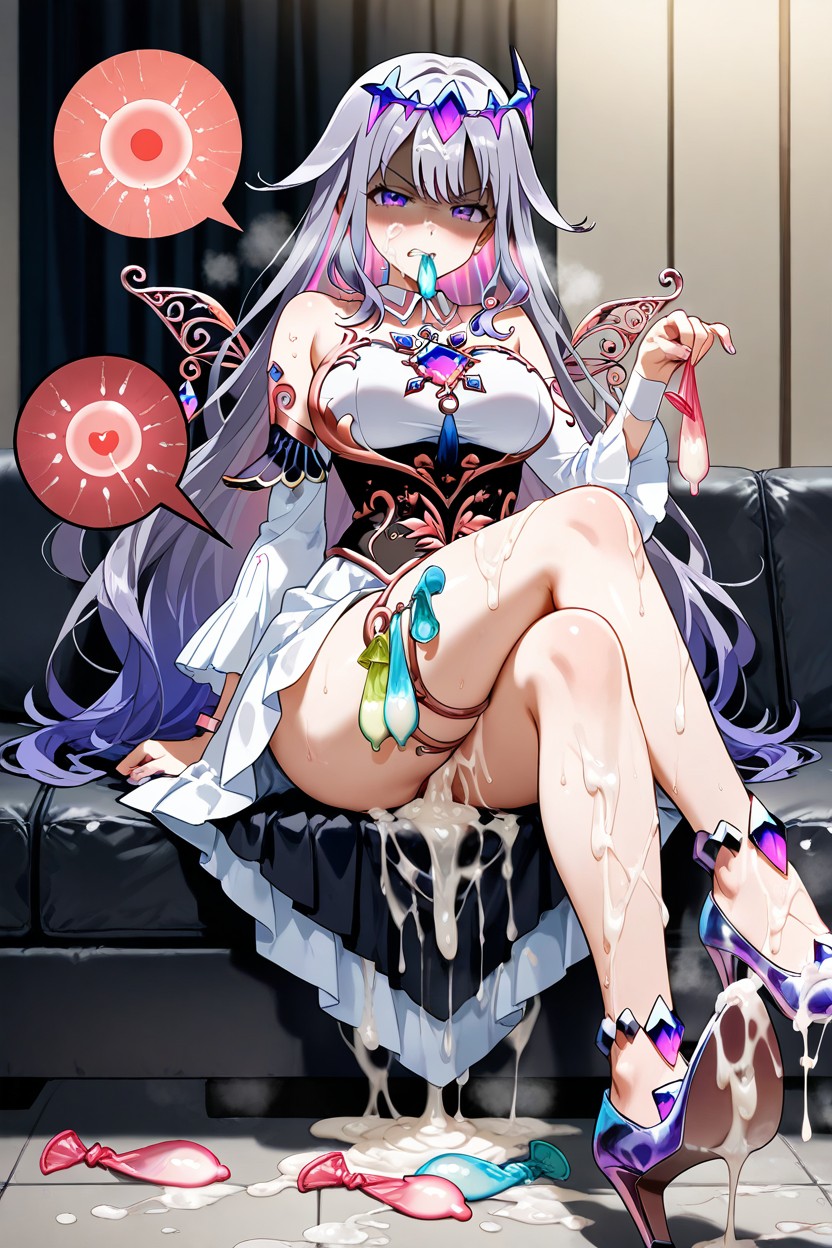 Holding Shoe, Shaded Face, Fertilization X-ray Hentai AI Porn