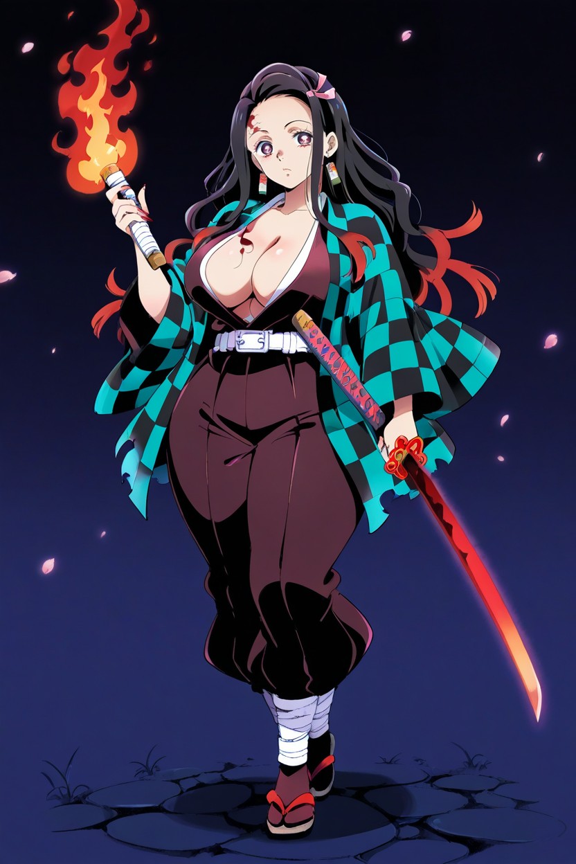Tanjiro Kamado's Hair, 25+, Full Body Hentai AI Porn