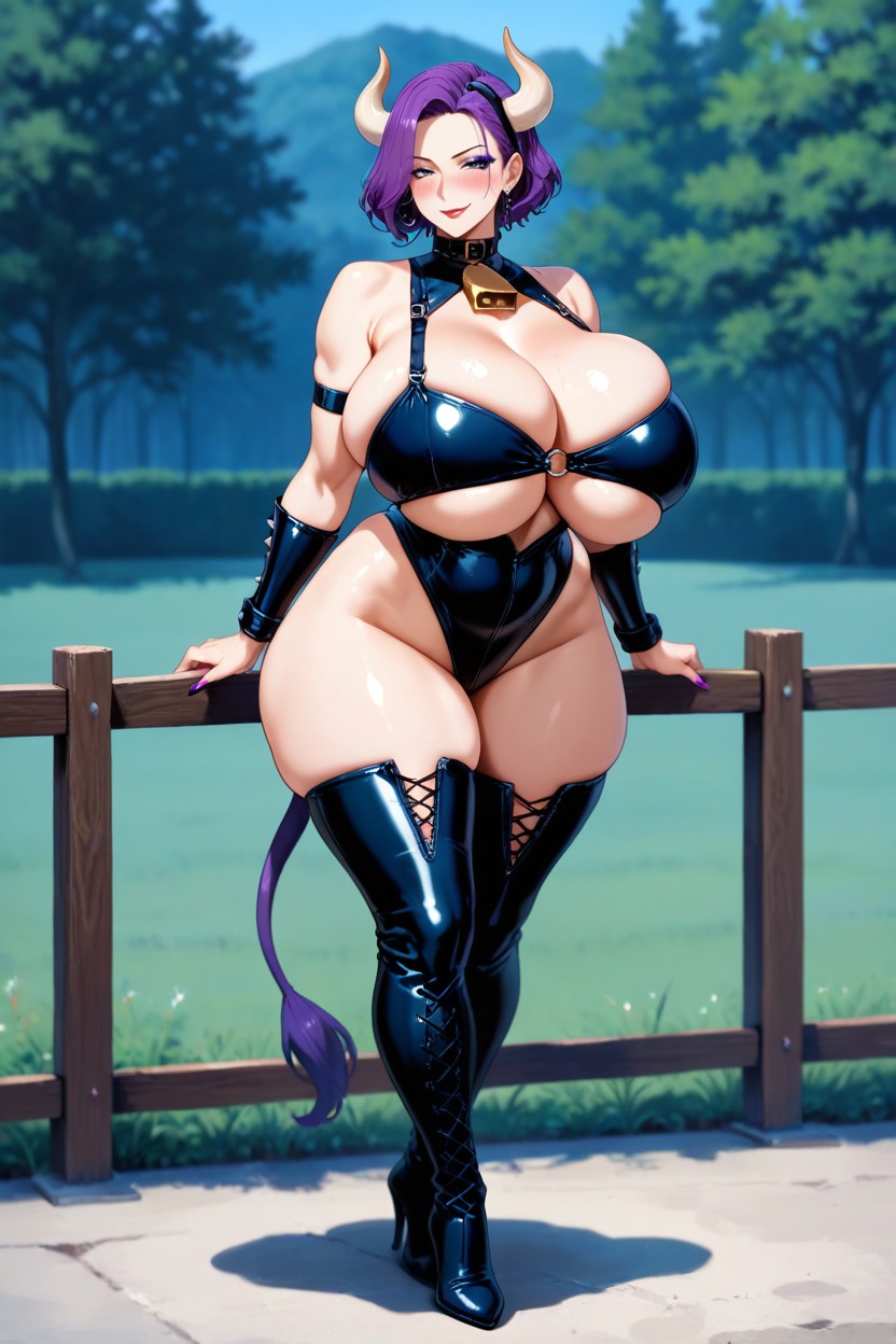 Blush, Ears, Cattle Fence Hentai AI Porn