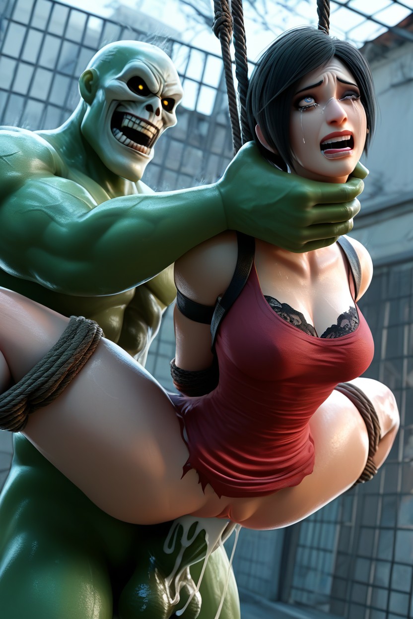Hogtied, Rolling Eyes, Legs Tied Hentai AI Porn