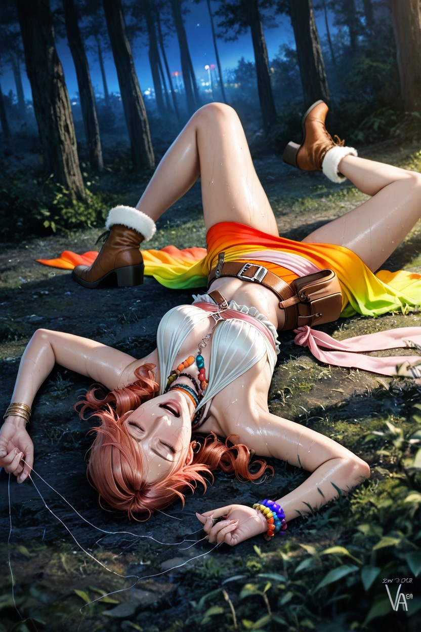 Vanille Outfit, Thick Vegetation, Waist Shot Hentai AI Porn