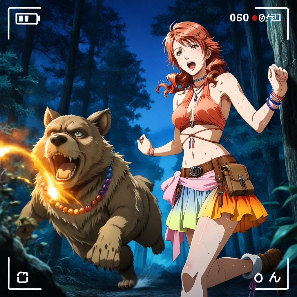 Night Time, In Heat Expression, Waist Shot Hentai AI Porn