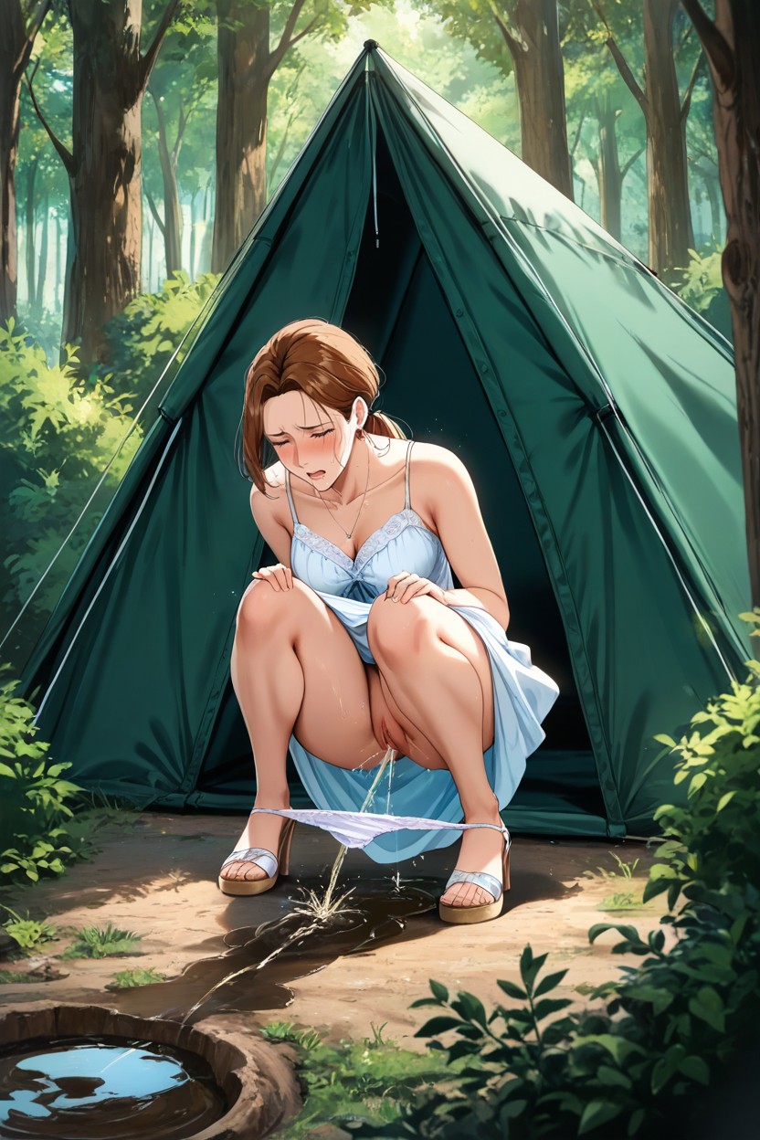 Shoes, Alenushka, Desperation Pee Hentai AI Porn