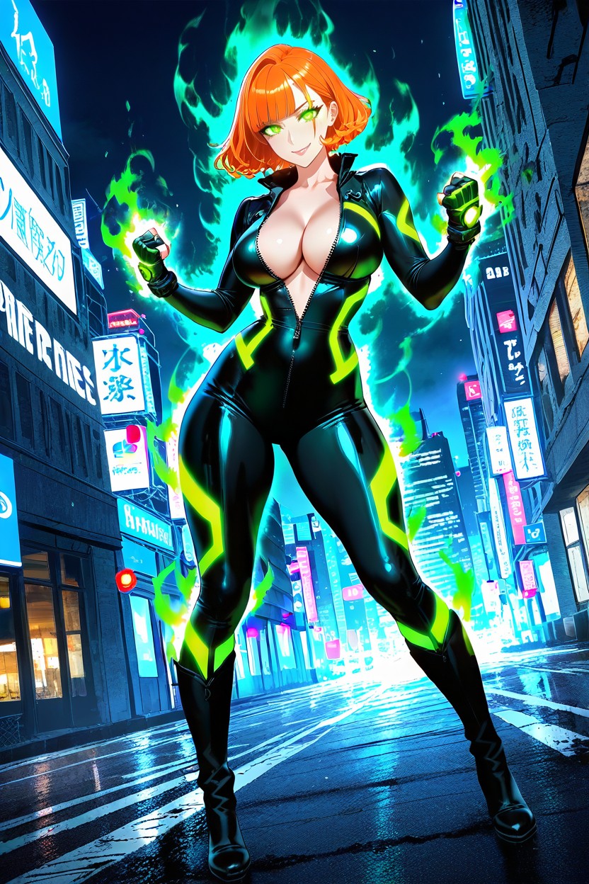 Dynamic Angle, Ultra Detailed, Wavy Hair Hentai AI Porn