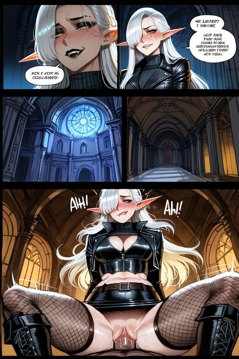 Rough Sex, Happy, White Hair Hentai AI Porn