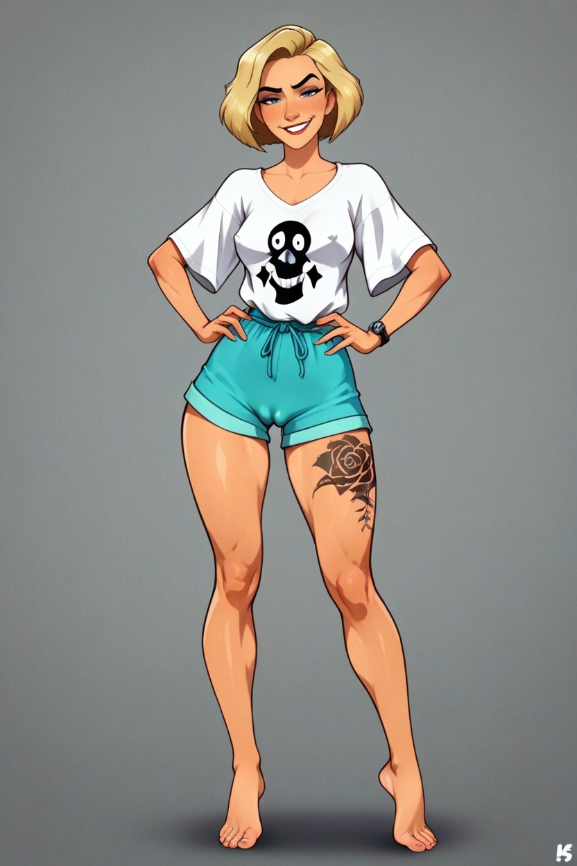 American, All Five Fingers, Disney Art Style Hentai AI Porn