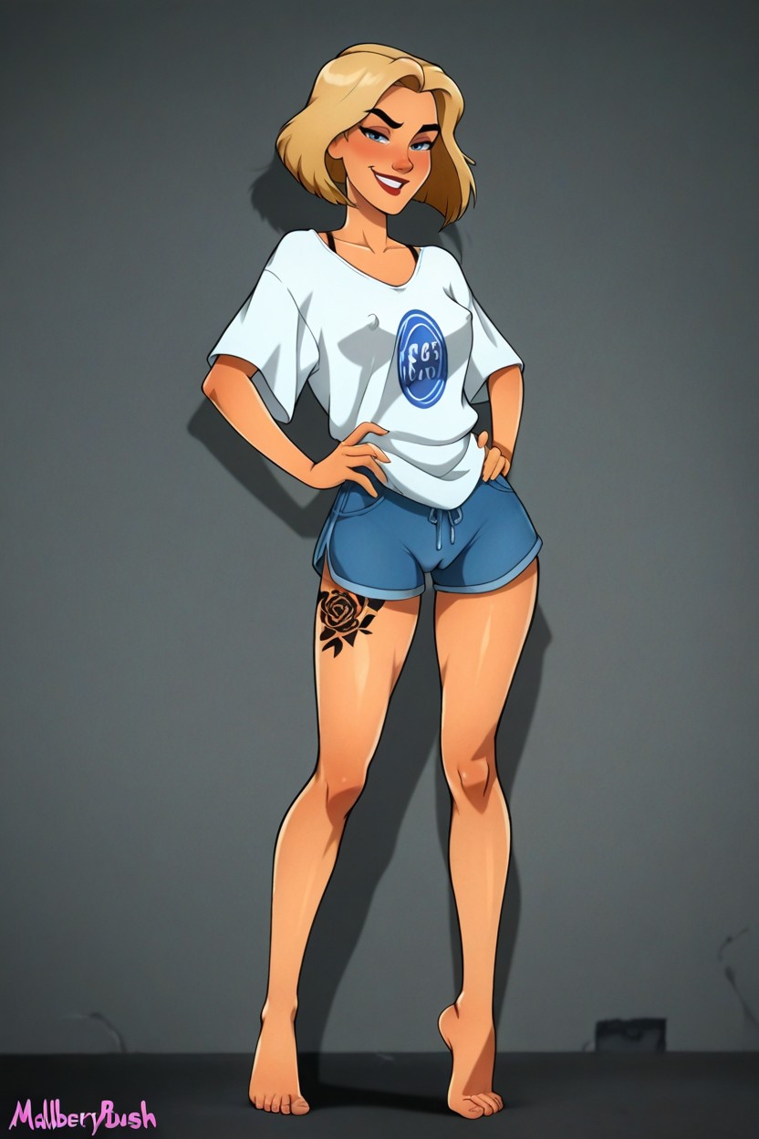 Hands On Hips, Perfect Thigh Gap, 25+ Hentai AI Porn