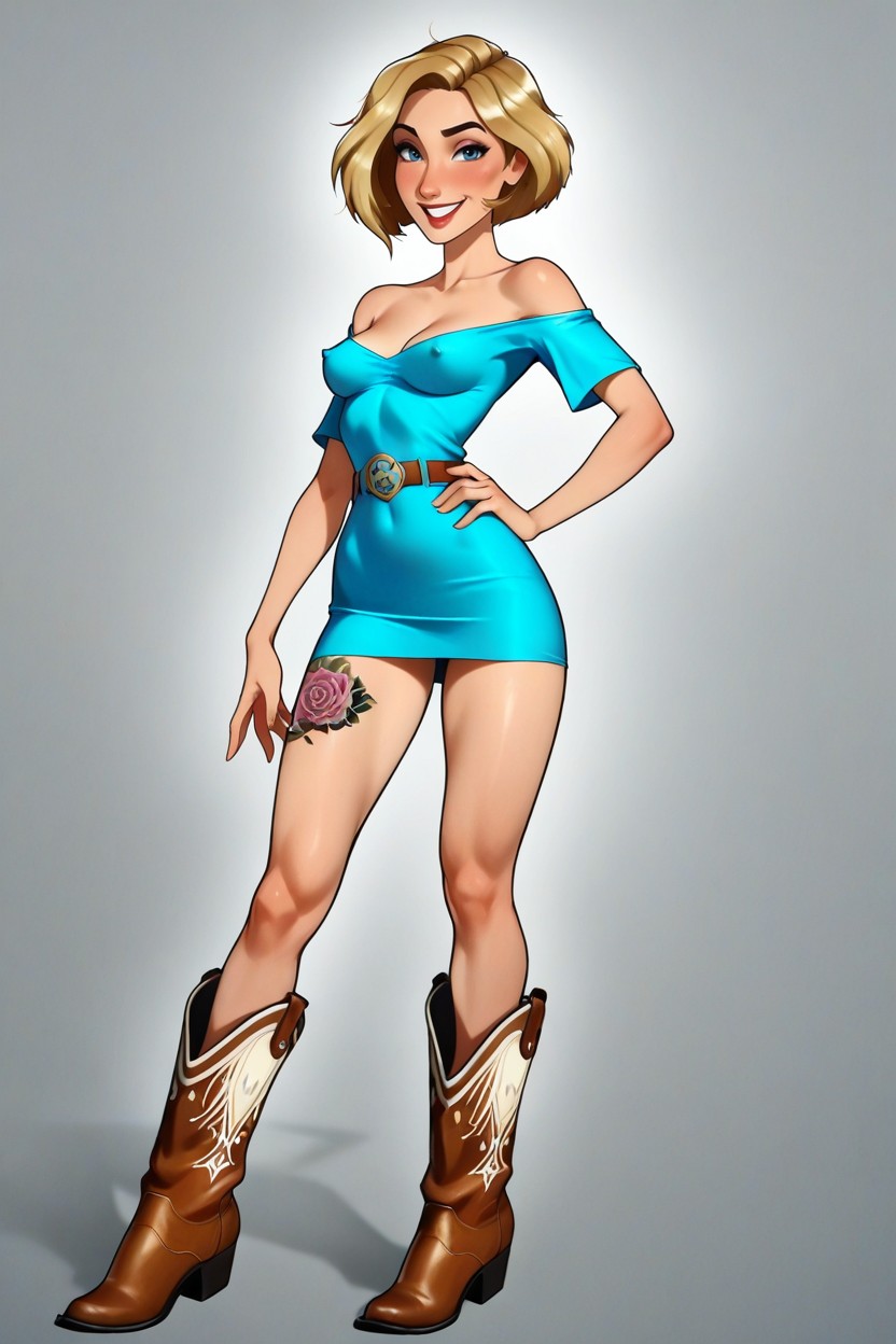 D Anime Lighting, Erect Nipples Under Clothes, Legs Apart Hentai AI Porn