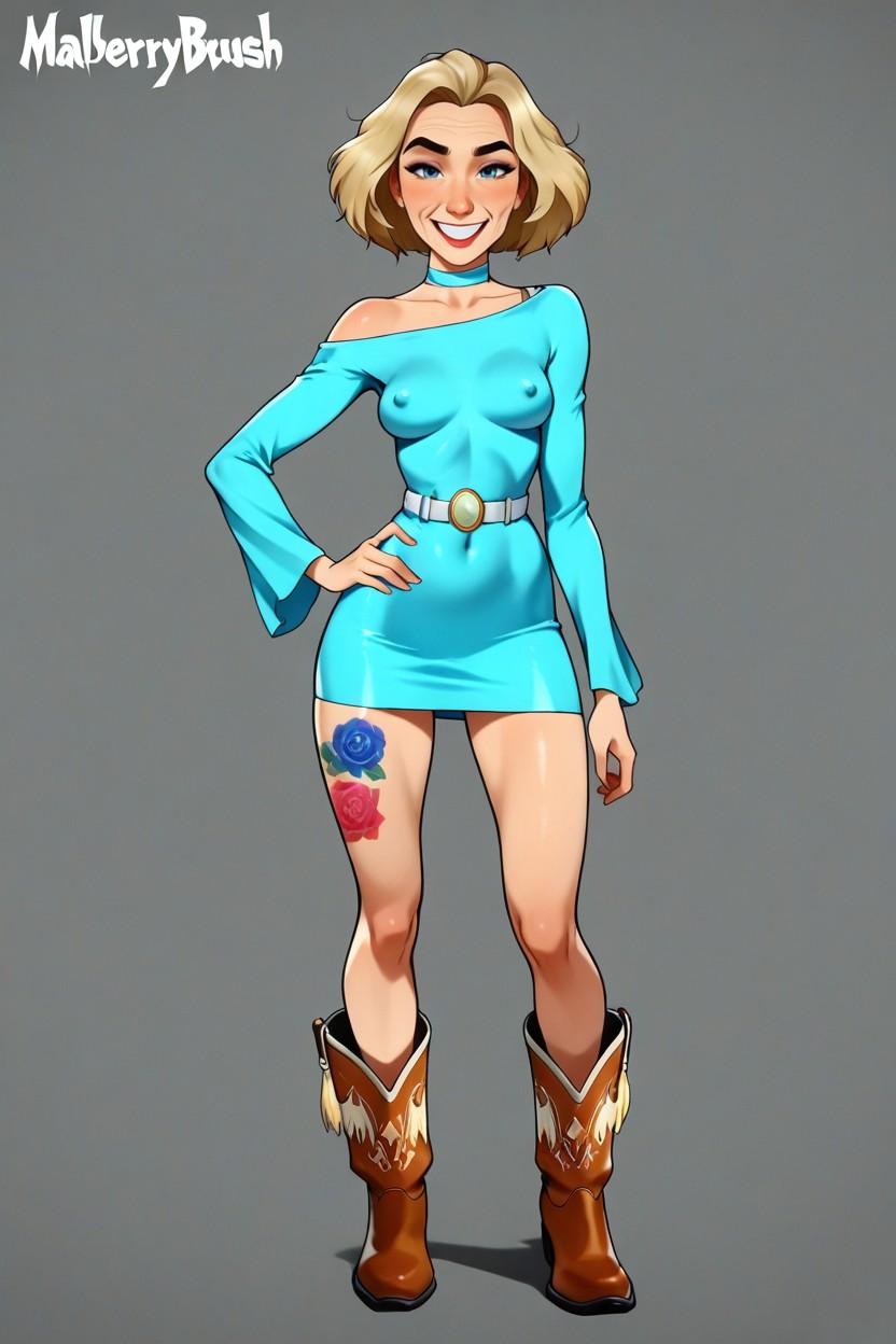 Skin Texture Details, Small Breasts, Cass Hamada From Big Hero Hentai AI Porn
