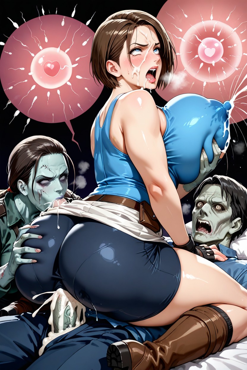 Explosive Creampie, Nipple Sucking, Round Ass Hentai AI Porn