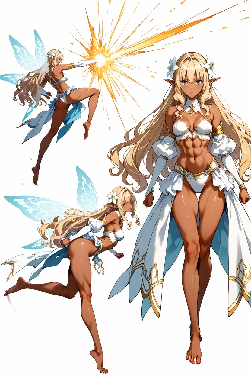 Contraluz, Highly Varied Action Poses And Angles, Kicking Hentai IA