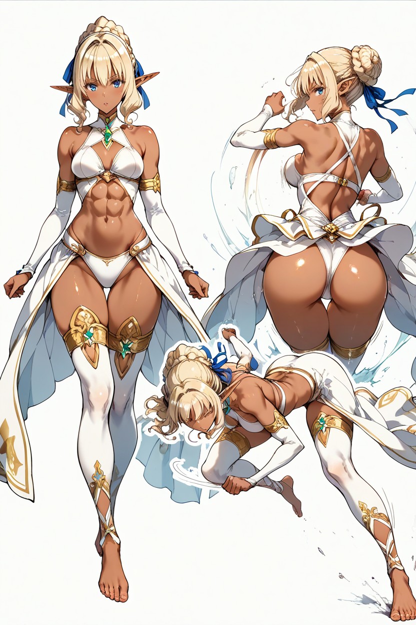 Kicking, Múltiples Vistas, Blue Eyes Hentai IA
