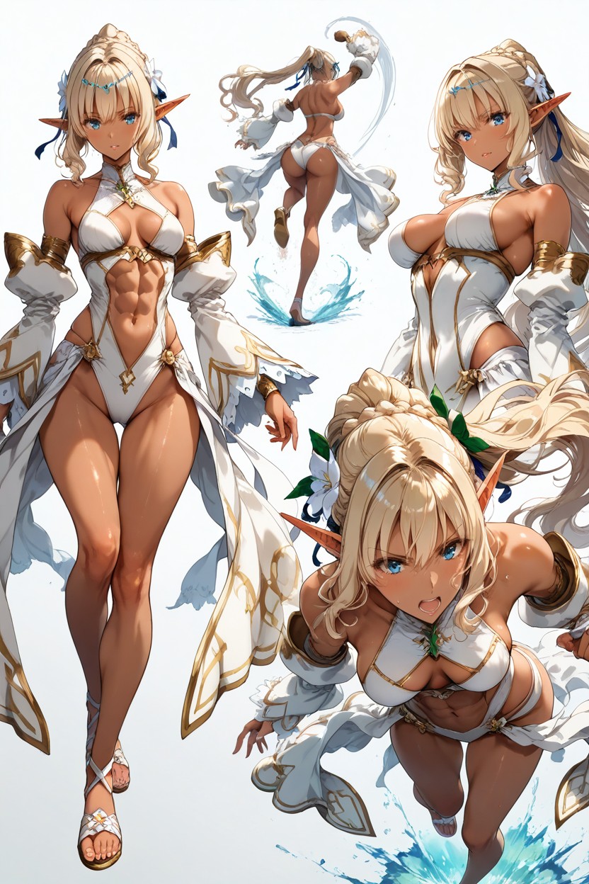 Hyper Reduced Ribcage And Thigh Thickness, Dynamic Movement, En Forma Hentai IA