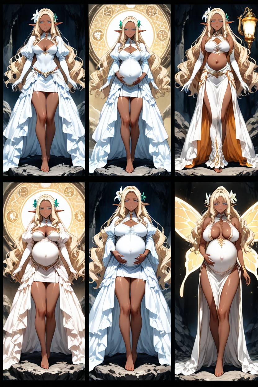 Pregnant, Hyper Reduced Thickness Ribcage And Thigh, Contraluz Hentai IA