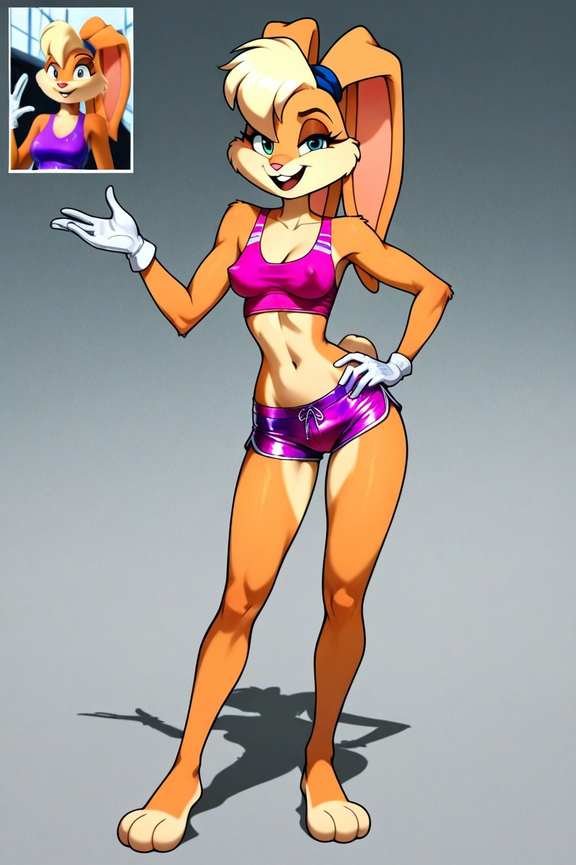 Taillenschuss, Deep Cleavage, Snatched Waist Hentai KI Porno