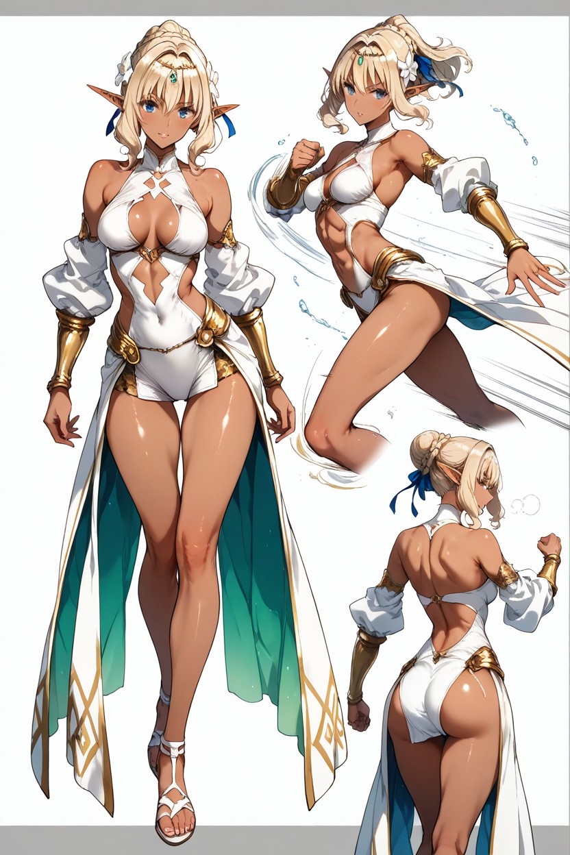 Bouncing Spherical Breast, Endou Okito Art Style, En Forma Hentai IA