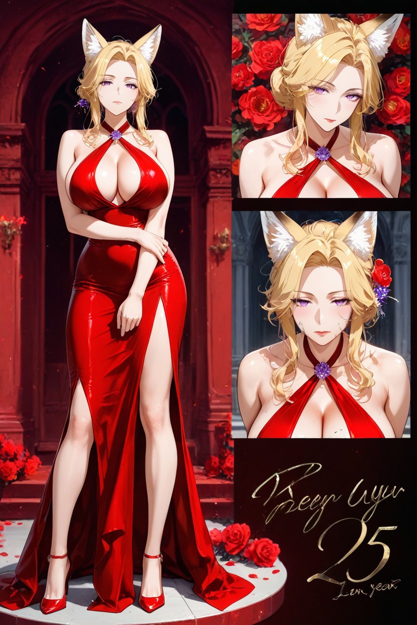 Fox Ear, Primer Plano, Big Breast Hentai IA