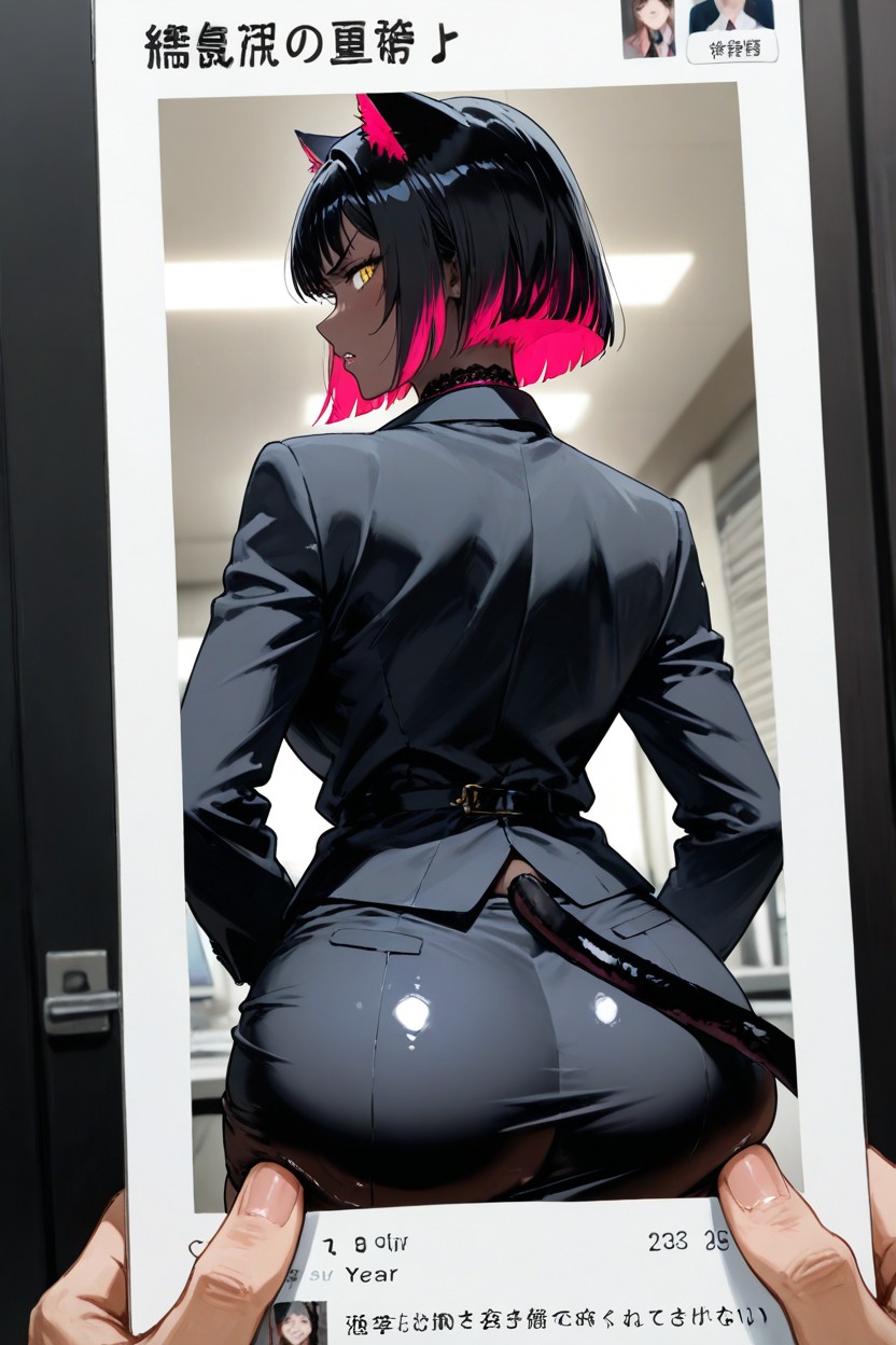 Neatly Ends, Vista Trasera, Yellow Iris Hentai IA