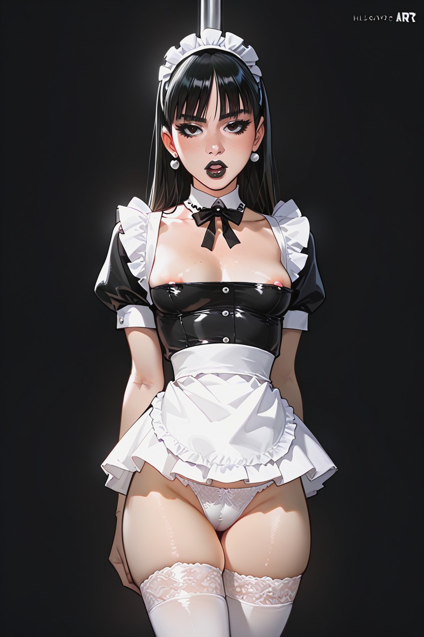 Black Lips, Culo Pequeño, White Panties Hentai IA